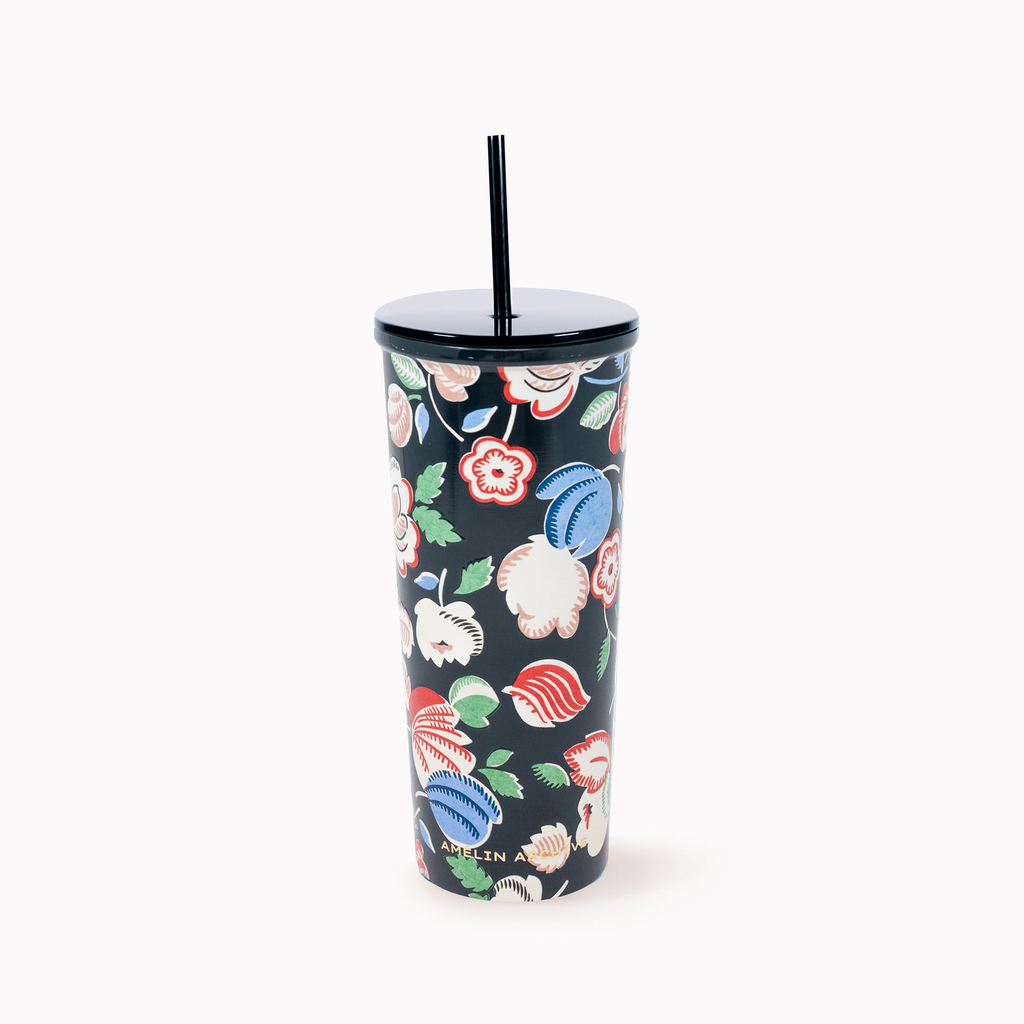 Stainless Steel Tumbler with Straw, Sonia