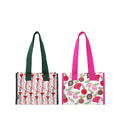 Mini Market Tote Set, Ornaments/Holiday Bow Stripe