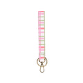 Wristlet Keyfob, Garden Plaid
