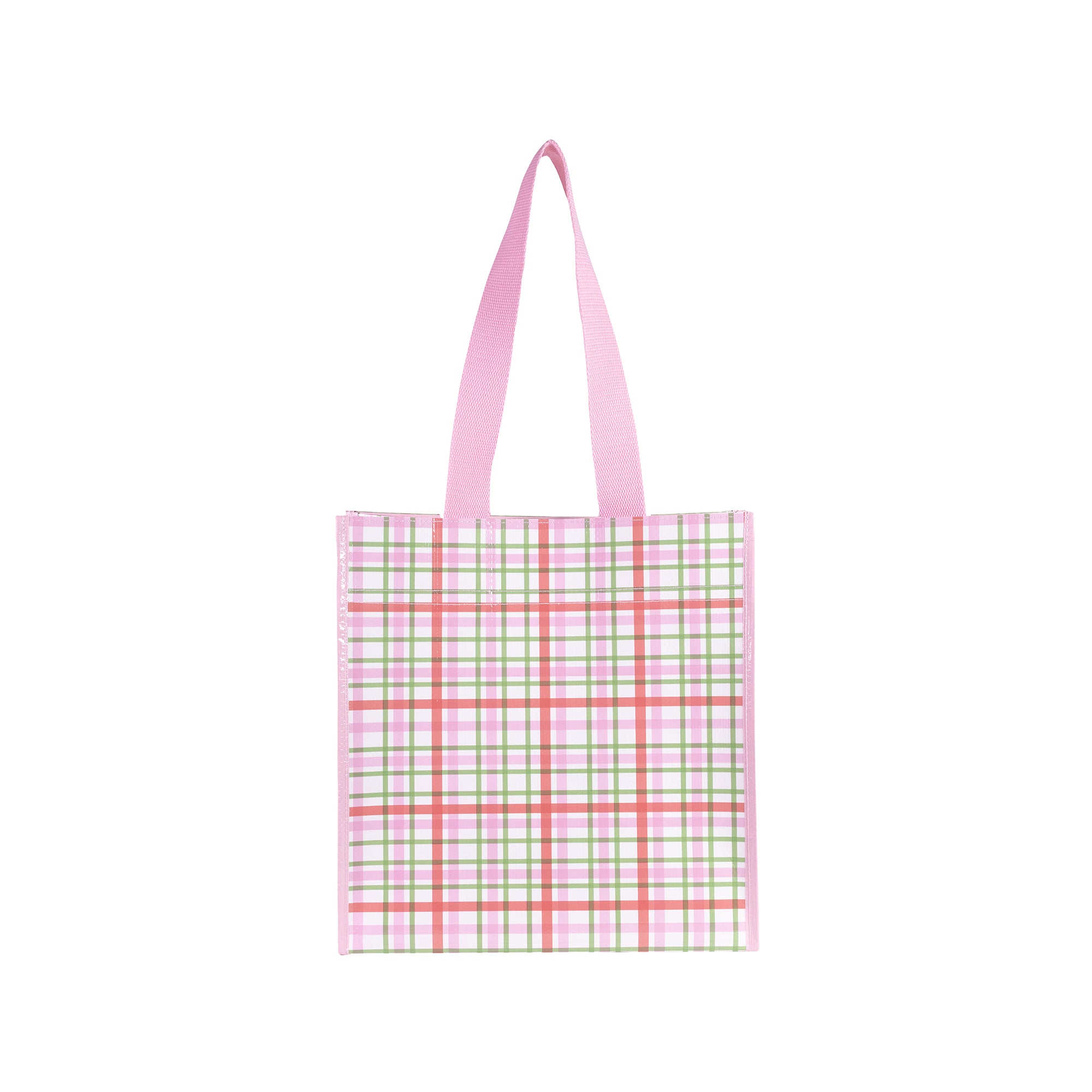 Market Tote, Garden Plaid