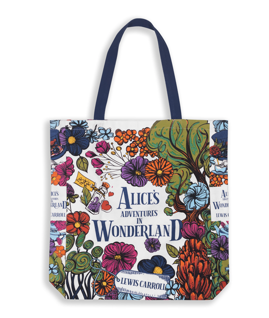 Canvas Tote, Alice in Wonderland - Floral Nonsense