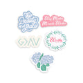 Jumbo Sticker Set, Hydrangea