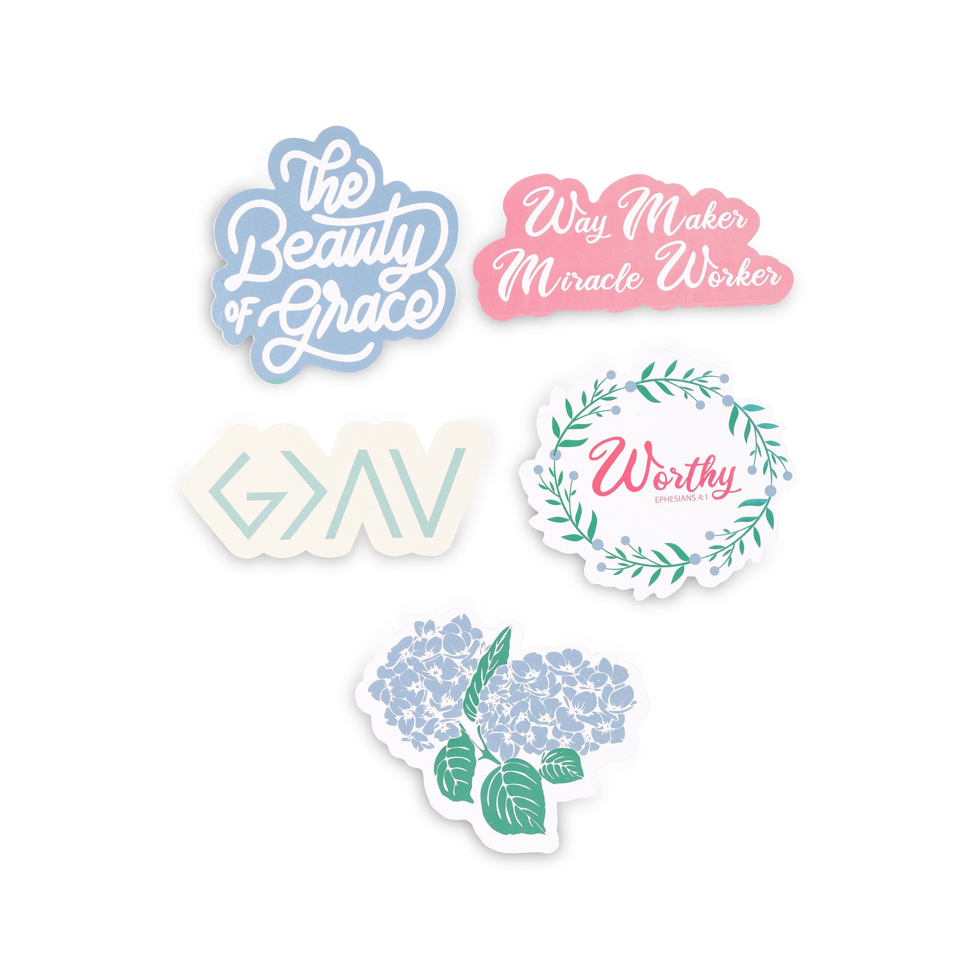 Jumbo Sticker Set, Hydrangea
