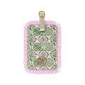Luggage Tag, Tropical Tiles