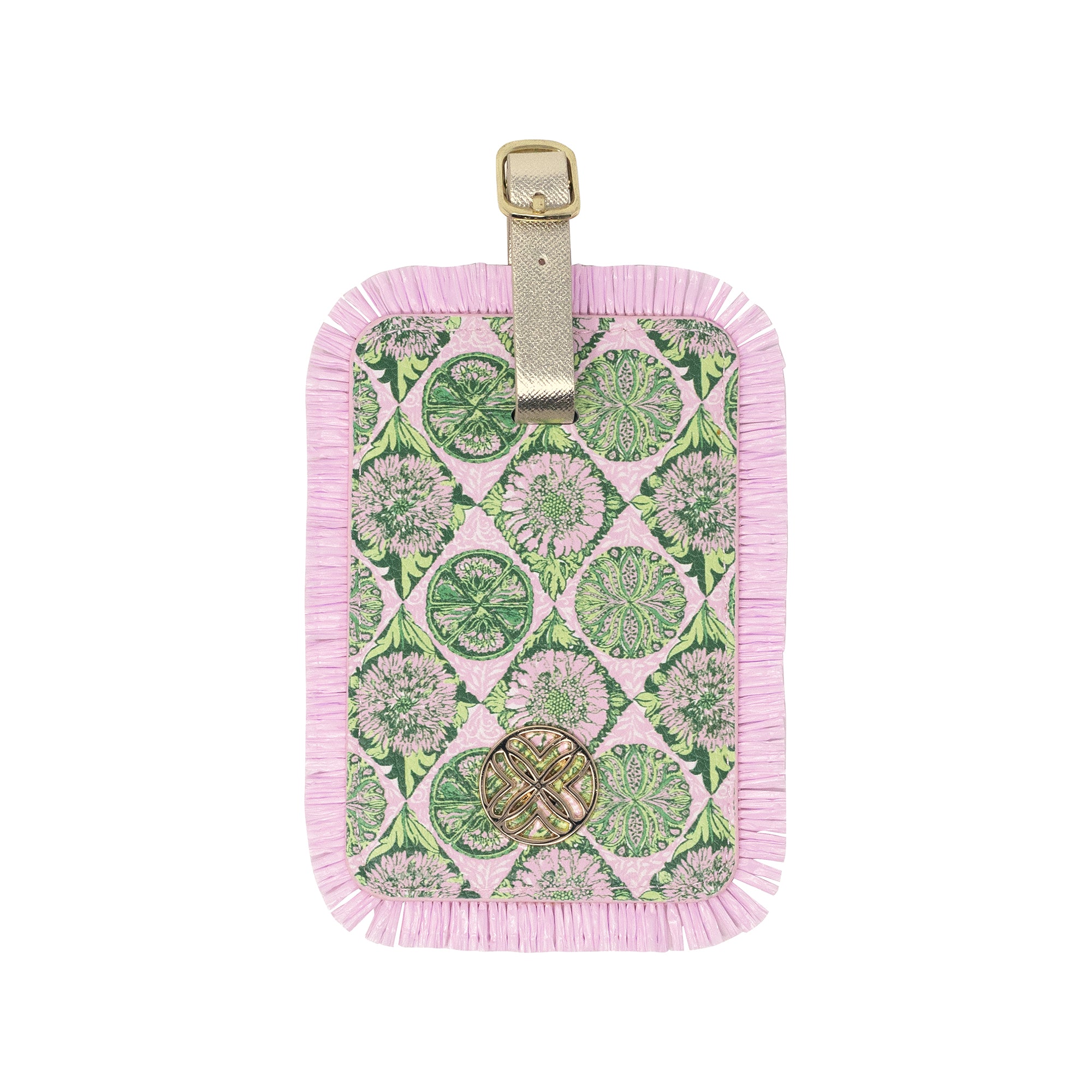 Luggage Tag, Tropical Tiles