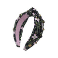 Embellished Slim Knot Headband, Blushing Blooms