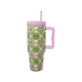 Stainless Steel 40 oz. Tumbler, Tropical Tiles