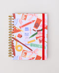 17 Month Medium Planner, Art Tools - Blue