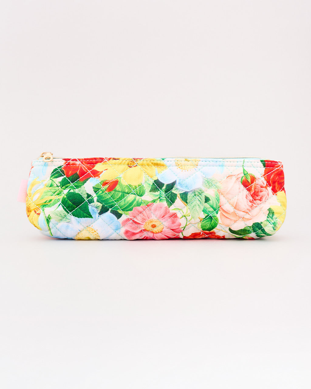 Quilted Pencil Pouch, Oil Paint Floral
