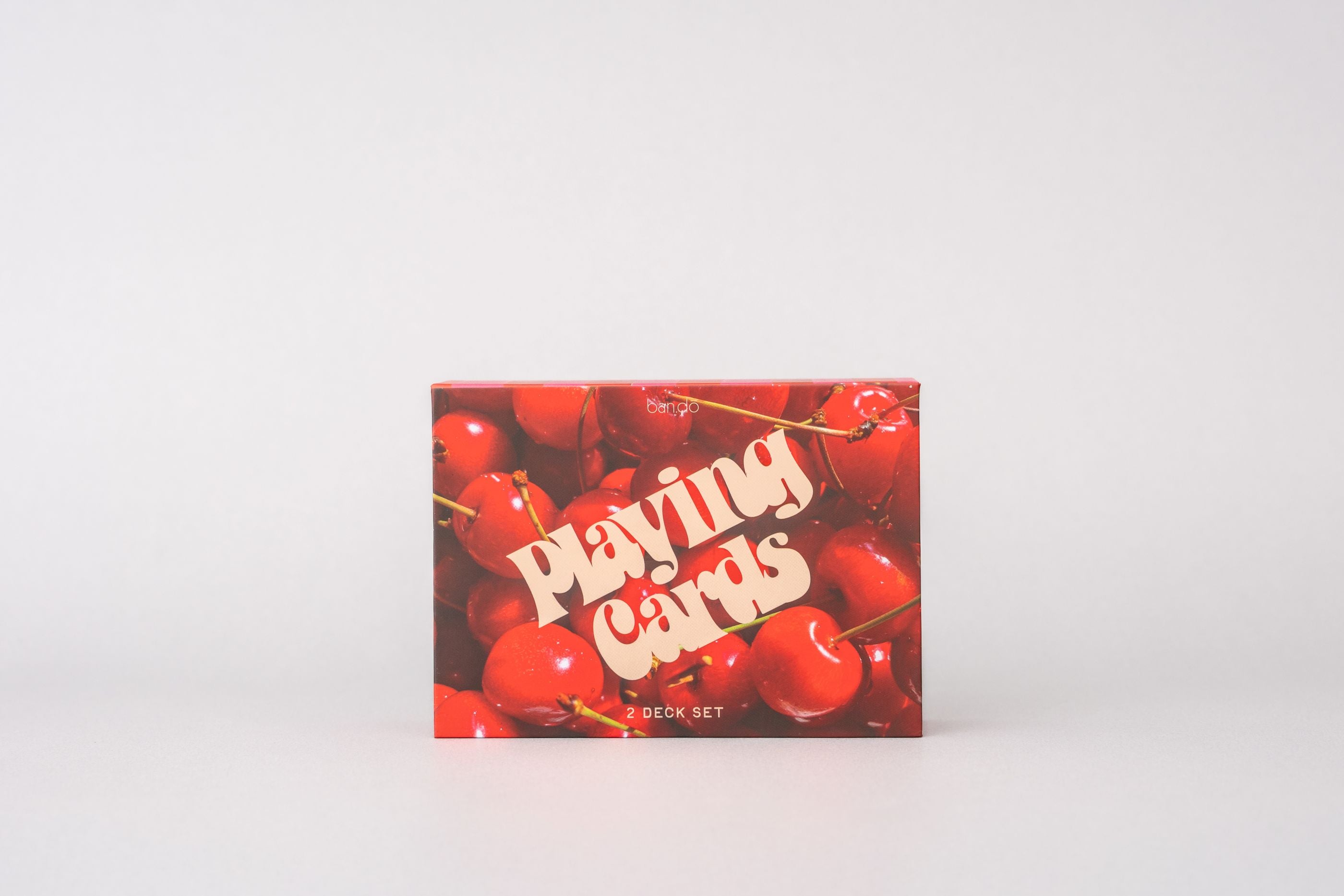 Playing Card Set, Cherry Stripe