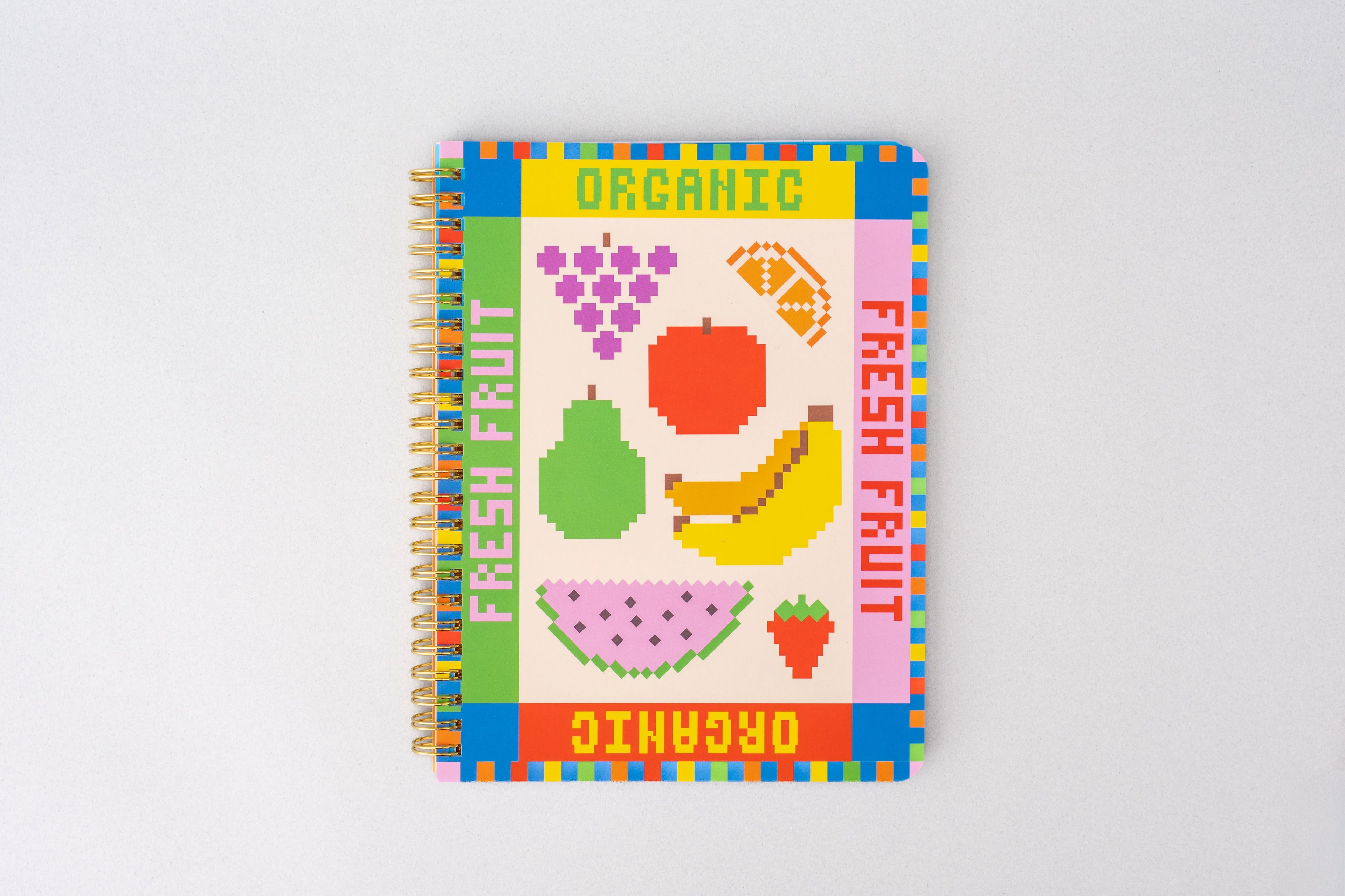 Rough Draft Mini Notebook, Fruit Tiles