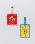 Novelty Luggage Tag Set, Stamps