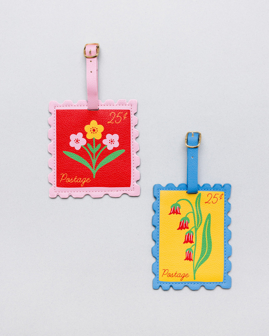 Novelty Luggage Tag Set, Stamps