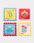 Coaster Set - Stamps