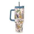 Stainless Steel 40 oz. Tumbler, Prairie Blooms