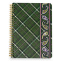 Small Spiral Notebook, Chelsea Green Plaid