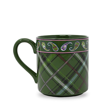 Ceramic Mug - Chelsea Green Plaid