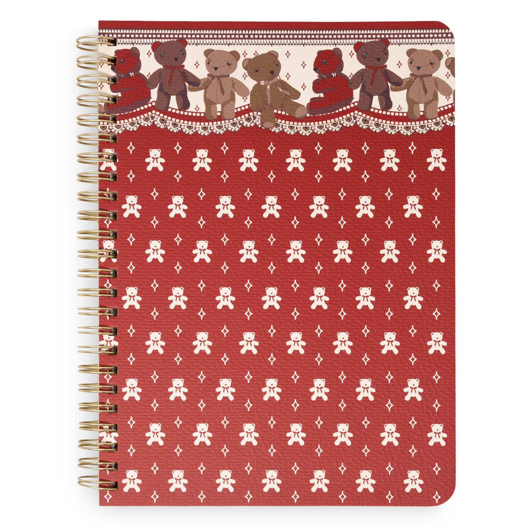 Small Spiral Notebook, Beary Ditsy