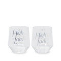 Acrylic Stemless Wine Glass Set, Night Court