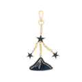 Enamel Bag Charm, Mountains and Stars
