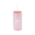Glass Tumbler with Straw, Chilled