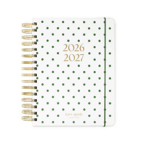 17 Month Large Planner, Green Dot