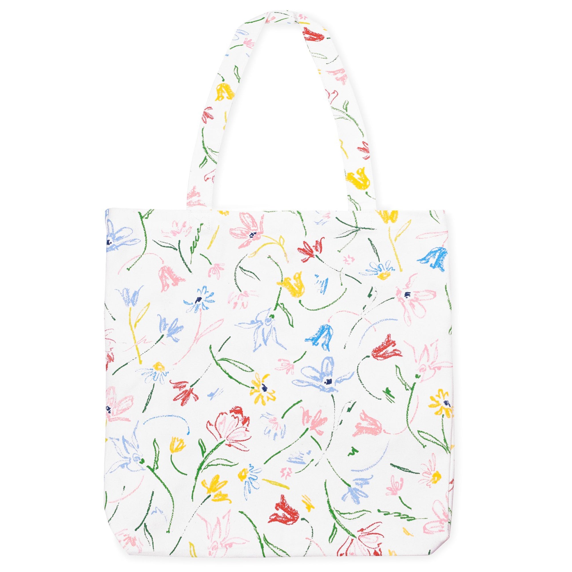 Canvas Book Tote, Joyful Garden