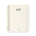 12 Month Planner - Large Spiral - GOLD PINSTRIPE