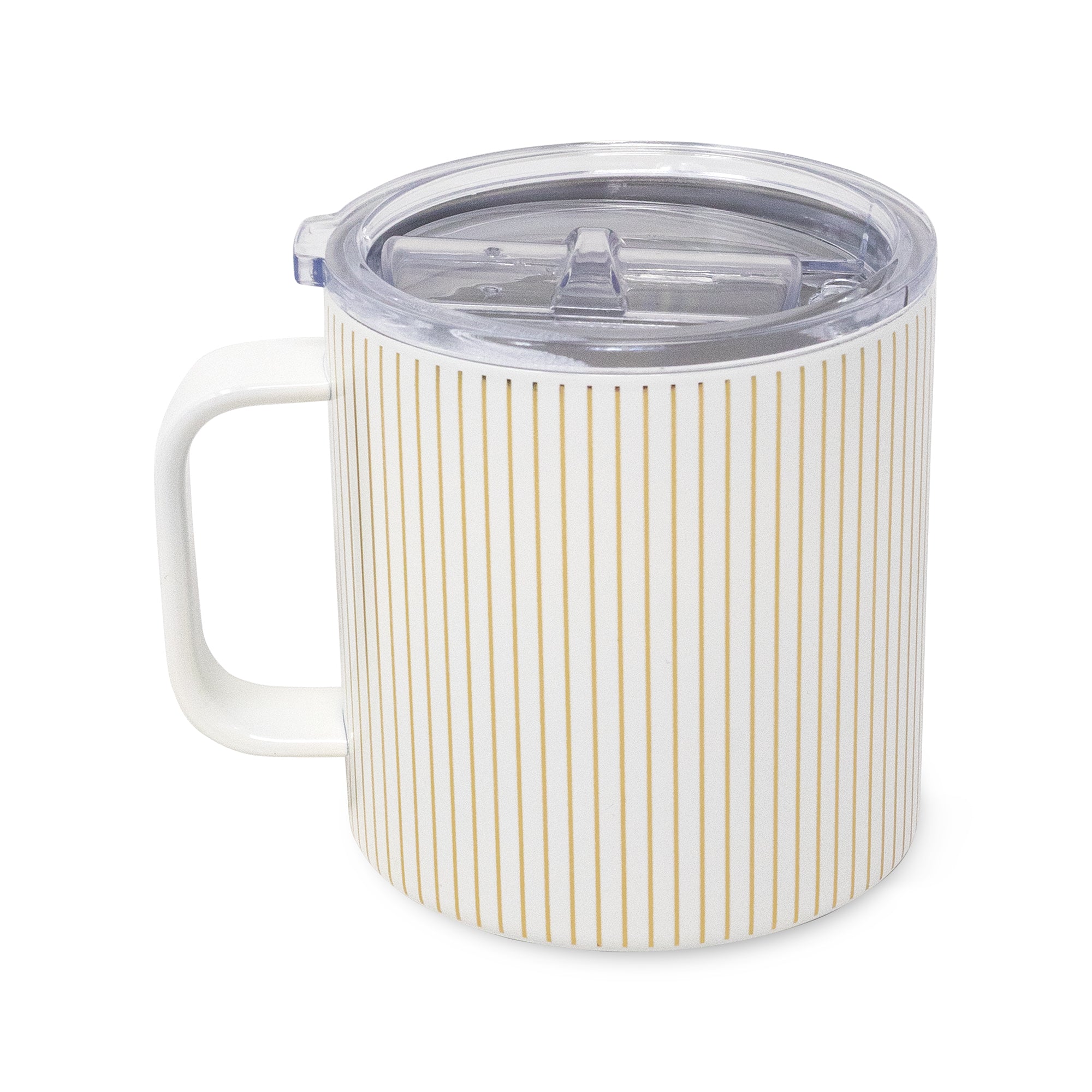 Mug - 16oz (Stainless) - GOLD PINSTRIPE