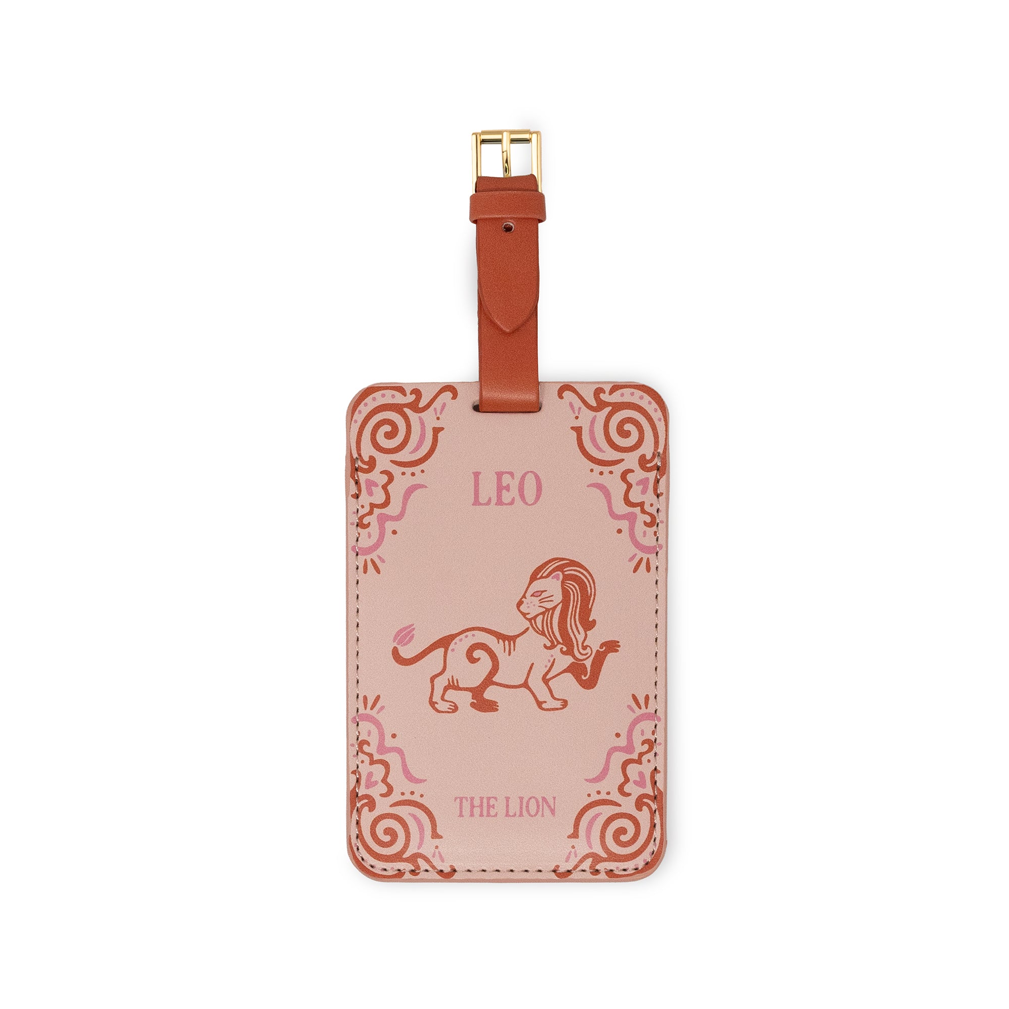 Luggage Tag Set of 2 - Novelty (Leatherette) - LEO