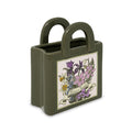 Mini Ceramic Tote Vase, Wildflowers