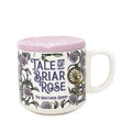 Ceramic Mug with Molded Lid, Briar Rose