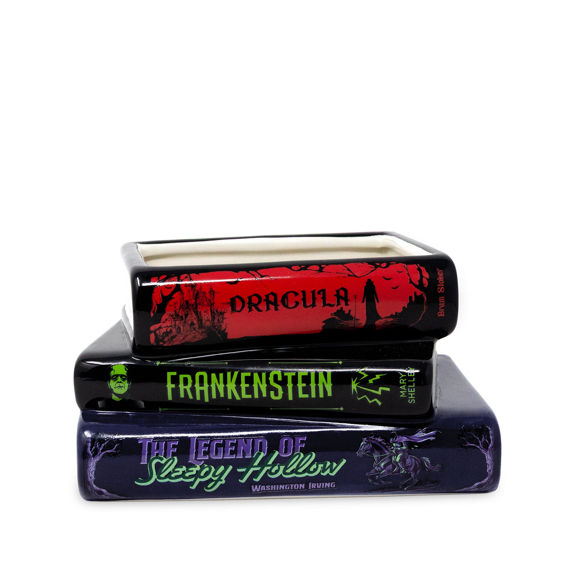 Stacked Book Planter - Sleepy Hollow