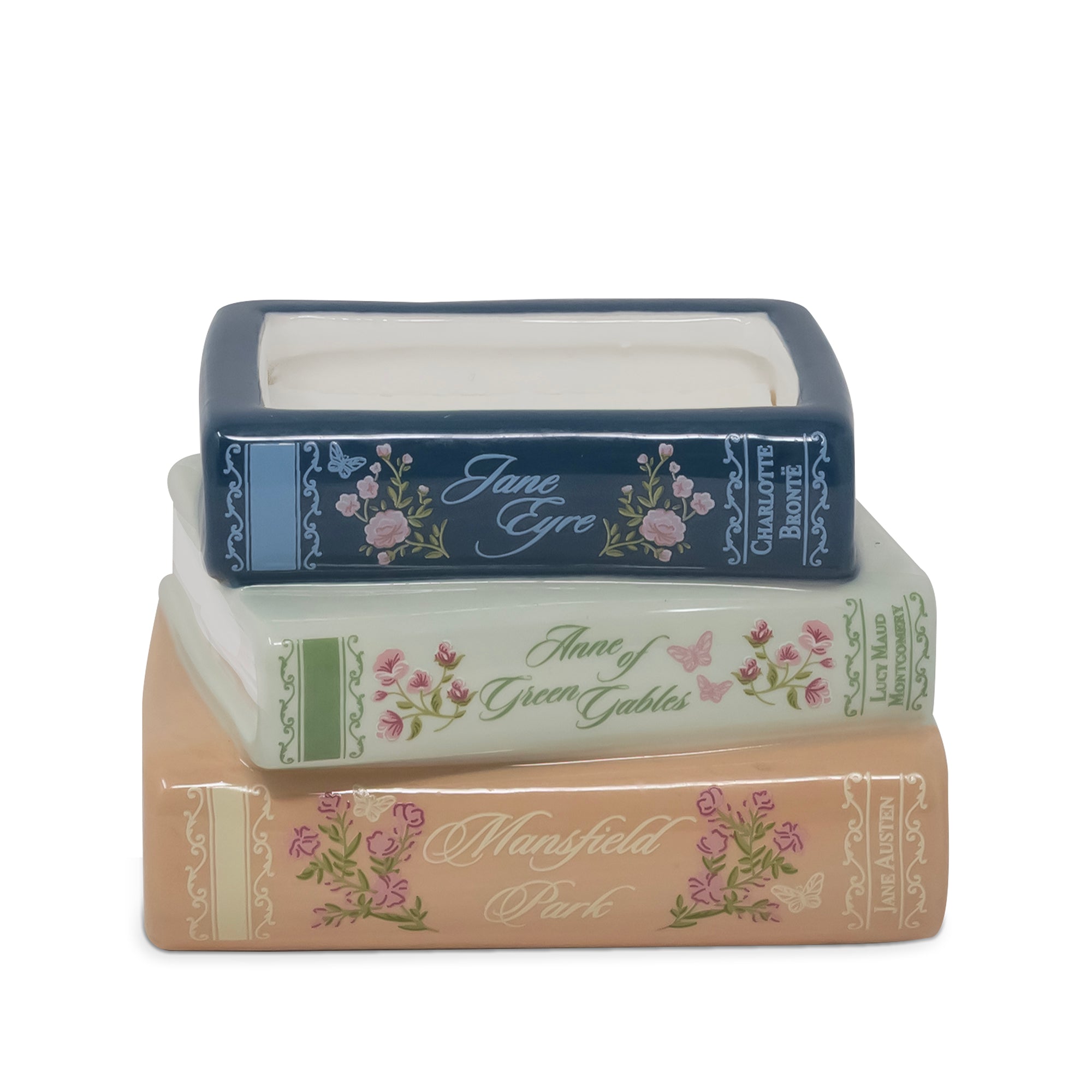Stacked Books Planter - Ladies of Literature