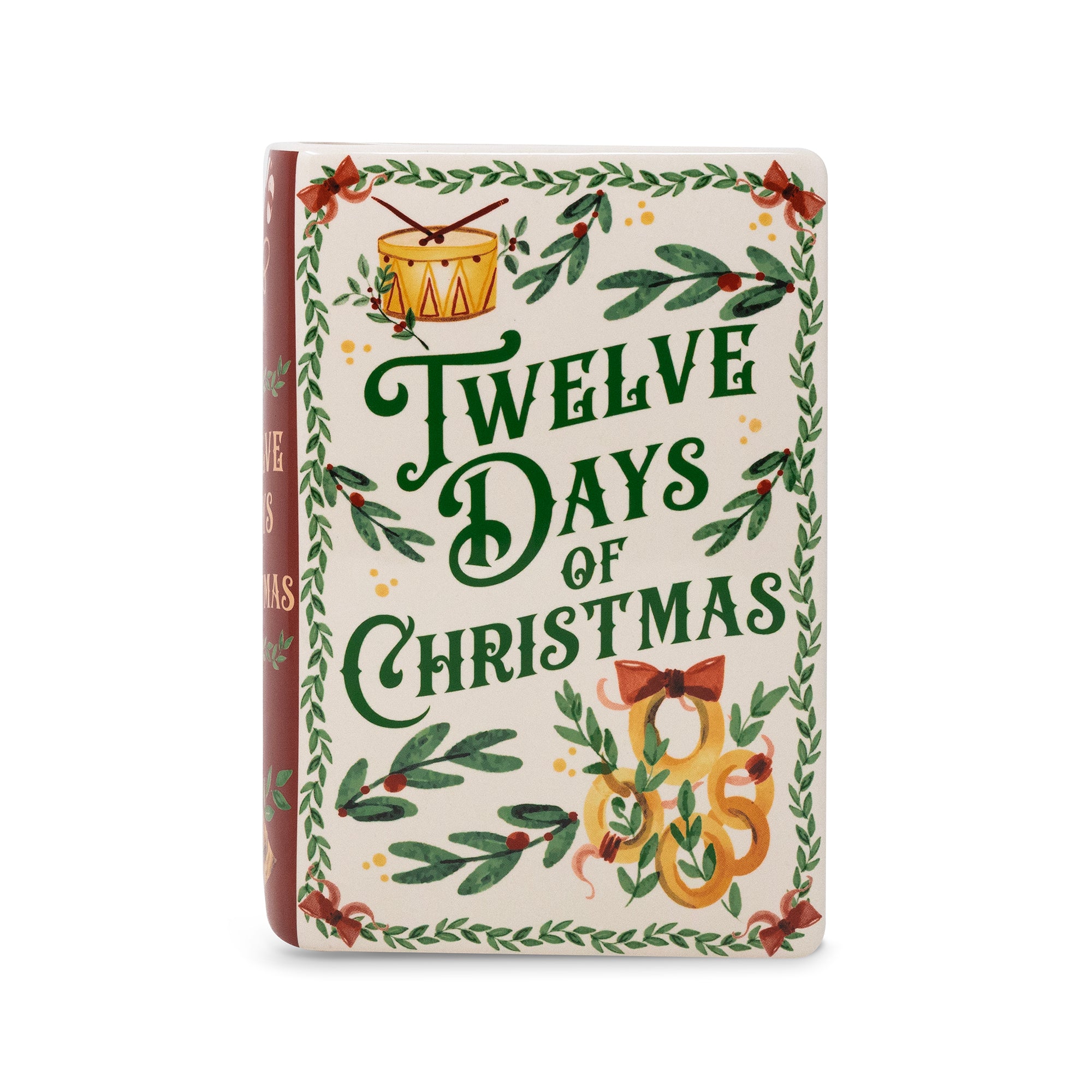 Large Book Vase - Twelve Days of Christmas
