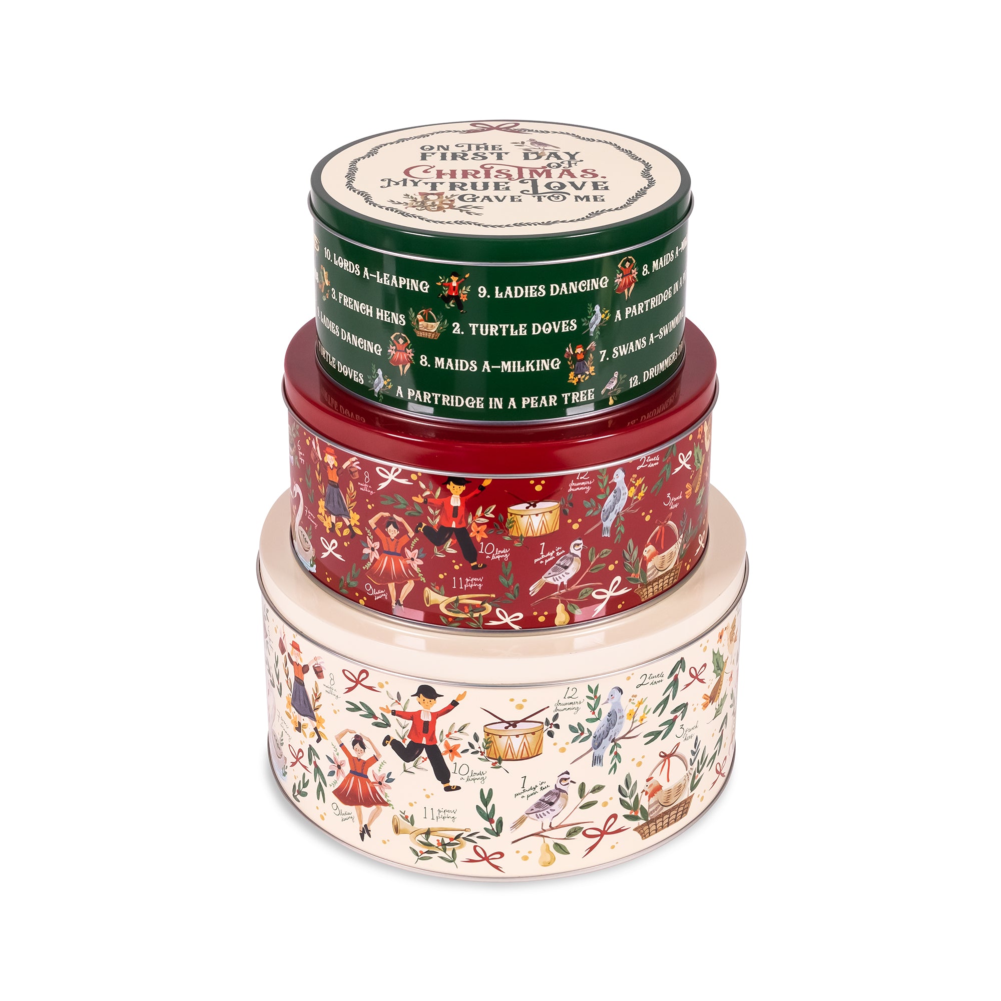 Cookie Tin Set - Twelve Days of Christmas