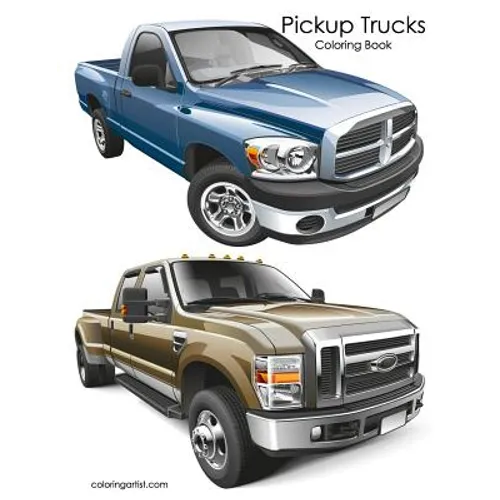 Pickup Trucks Coloring Book