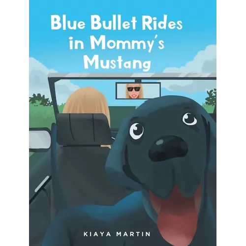 Blue Bullet Rides in Mommy's Mustang