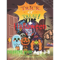 Kids halloween coloring book: Age 3-8