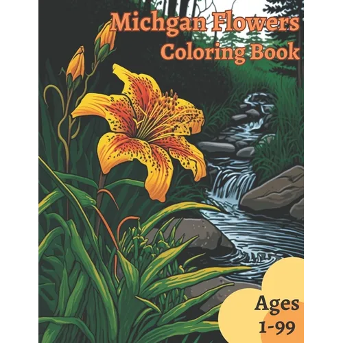 Michigan Flowers Coloring Book