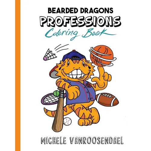 Bearded Dragons Professions Coloring Book