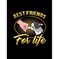 Best Friends For Life: Funny Quotes and Pun Themed College Ruled Composition Notebook