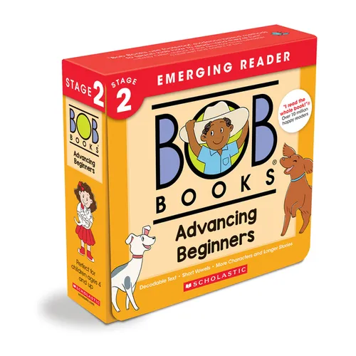 Bob Books - Advancing Beginners Box Set of 12 Paperbacks Decodable Phonics Books, Ages 4 and Up, Kindergarten (Stage 2: Emerging Reader)