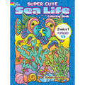Super Cute Sea Life Coloring Book/Super Cute Sea Life Color by Number: 2 Books in 1/Flip and See!