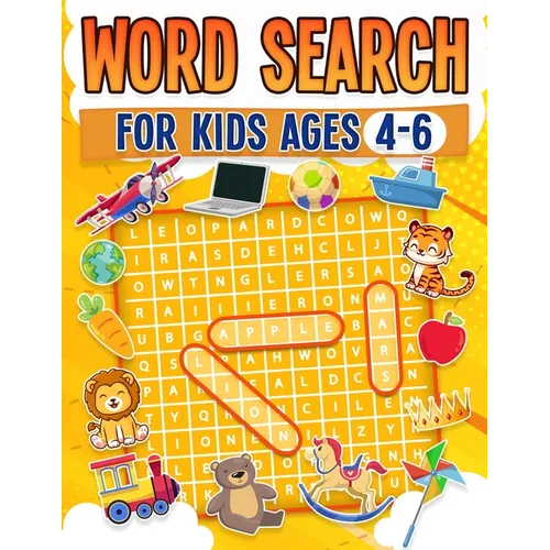 Word Search For Kids Ages 4-6 100 Fun Word Search Puzzles Kids Activity Book Large Print Paperback