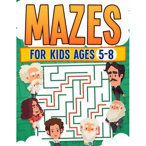 Mazes For Kids Ages 5-8 Kids Activity Book Challenging Maze Book For All Levels Large Print Great Gift Paperback
