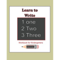 Learn to Write 123: Workbook for Kindergartens: This workbook is for kindergartens learning to write Numbers 1-20 ( 80 pages of Numbers, P