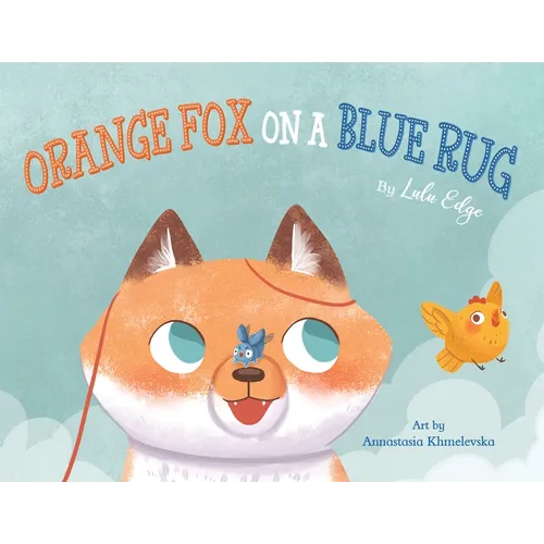 Orange Fox on a Blue Rug