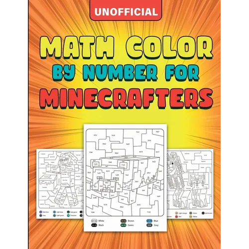 Math Color By Number For Minecrafters