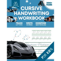 Cursive Handwriting Workbook for Kids: Car and Truck Edition, A Fun and Engaging Cursive Writing Exercise Book for Homeschool or Classroom (Master Let
